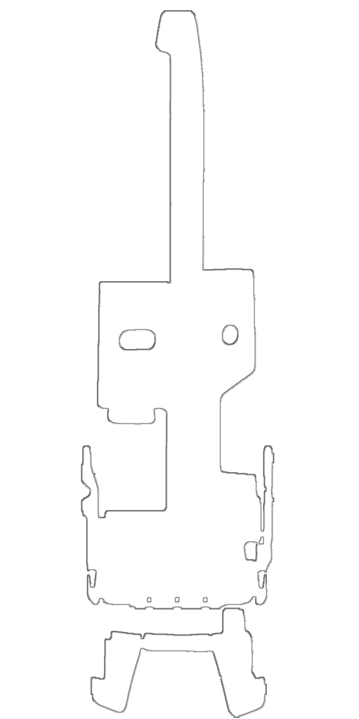 Boston Whaler 32 Vantage clean flooring outline