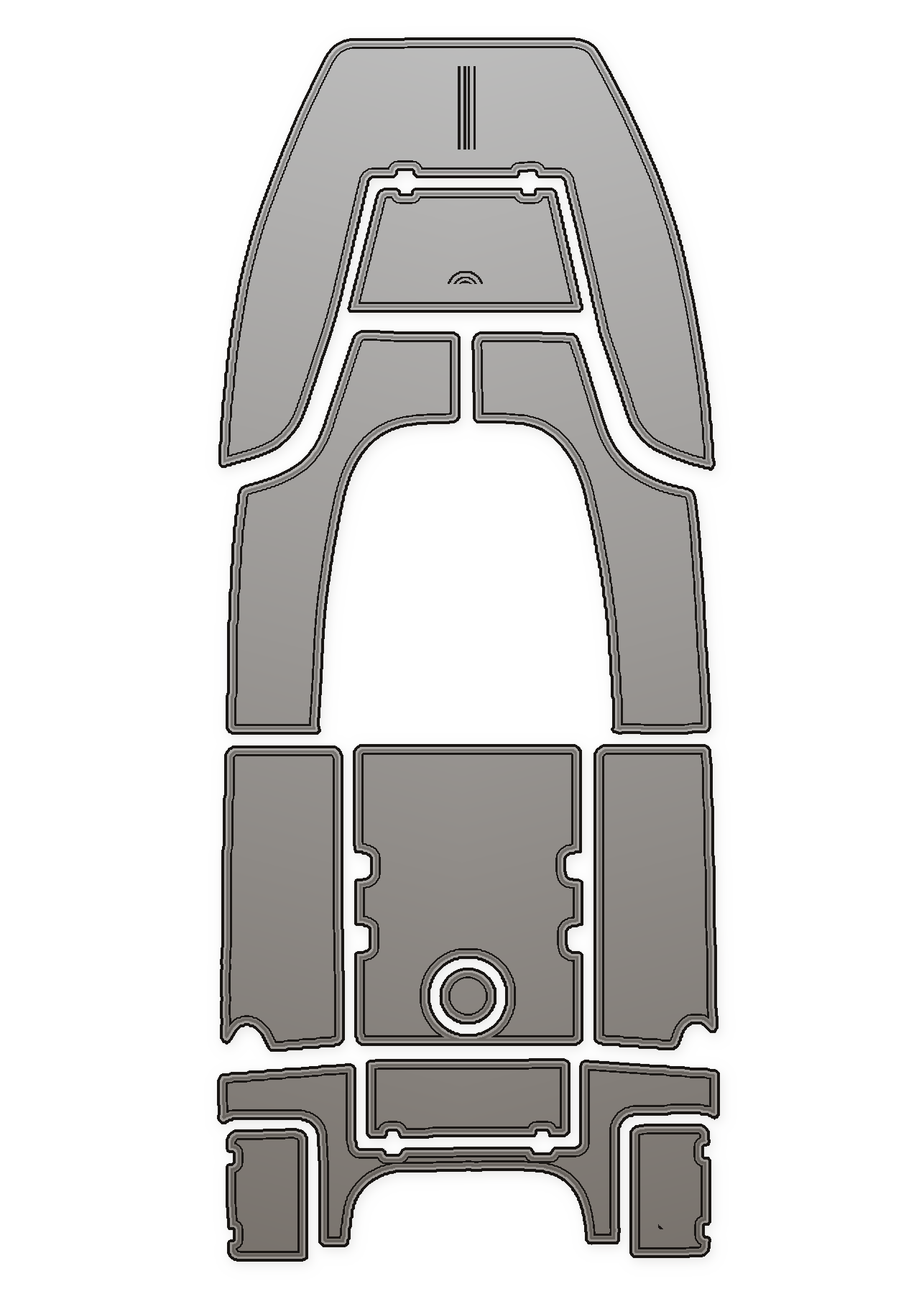 BullsBay 2000 Custom EVA Foam Boat Flooring