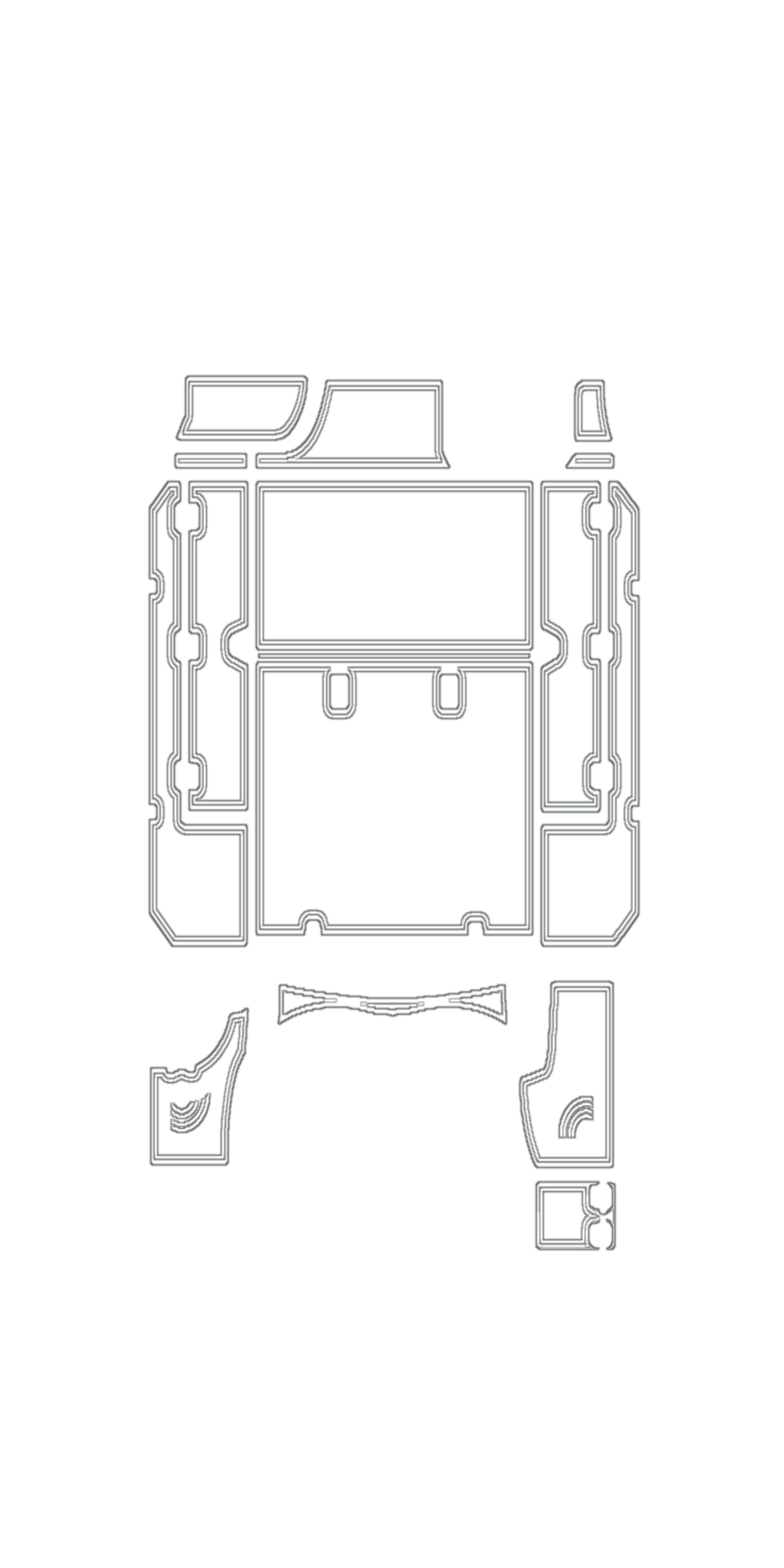 2004-2006 Boston Whaler 305 Conquest (2004 Fitment 606-152) Aangepaste EVA-schuimbootvloer