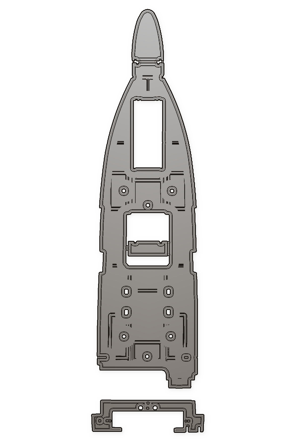 Contender 25T op maat gemaakt EVA-schuim bootdek