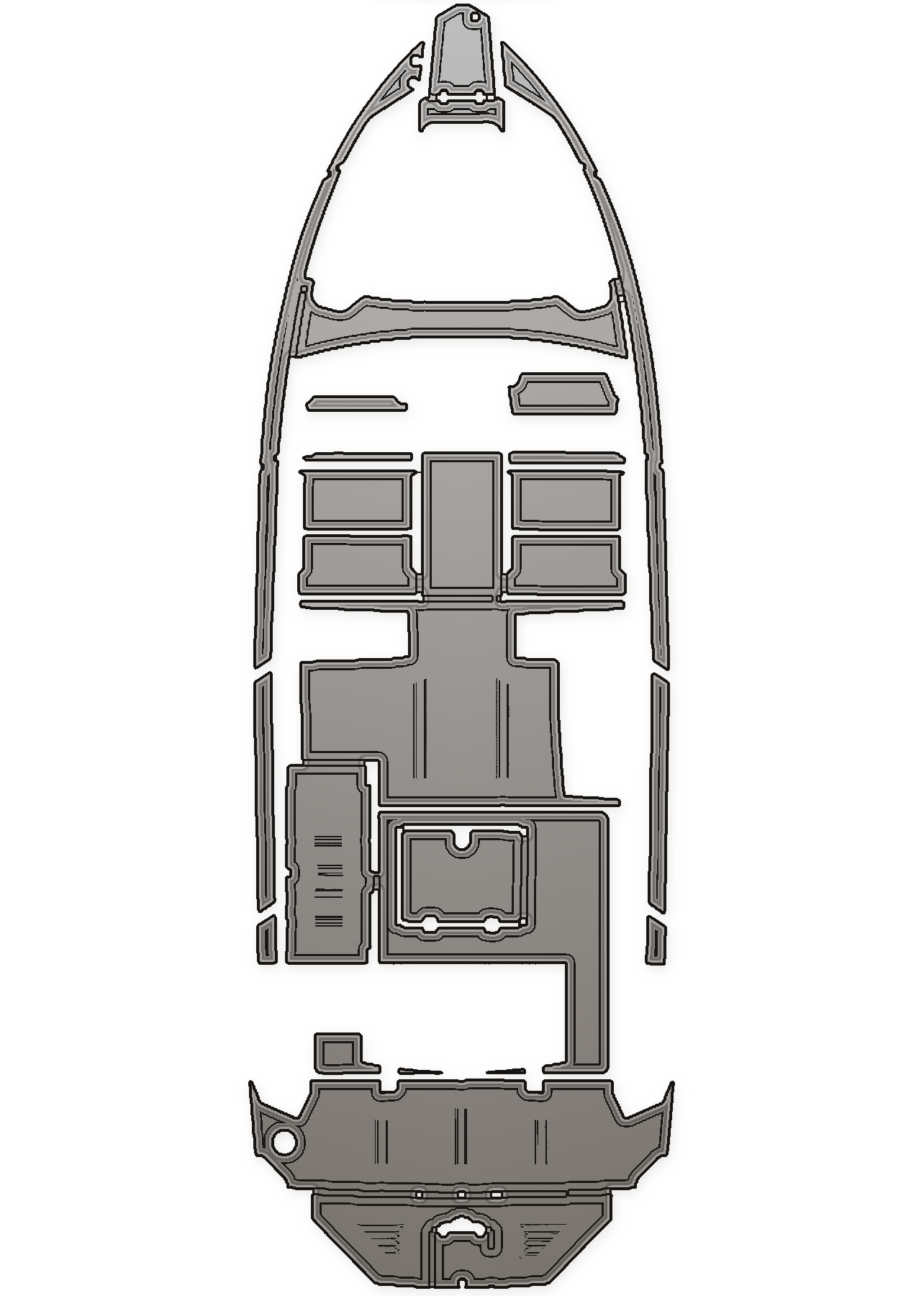 Monterey 360SC Custom EVA Foam Boat Flooring