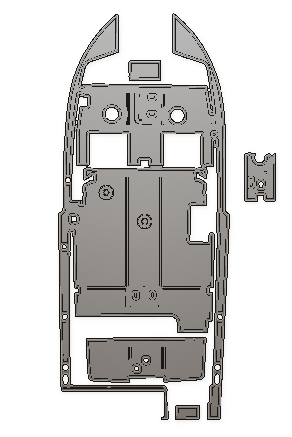 Parker 2520 XL Custom EVA Foam Boat Flooring