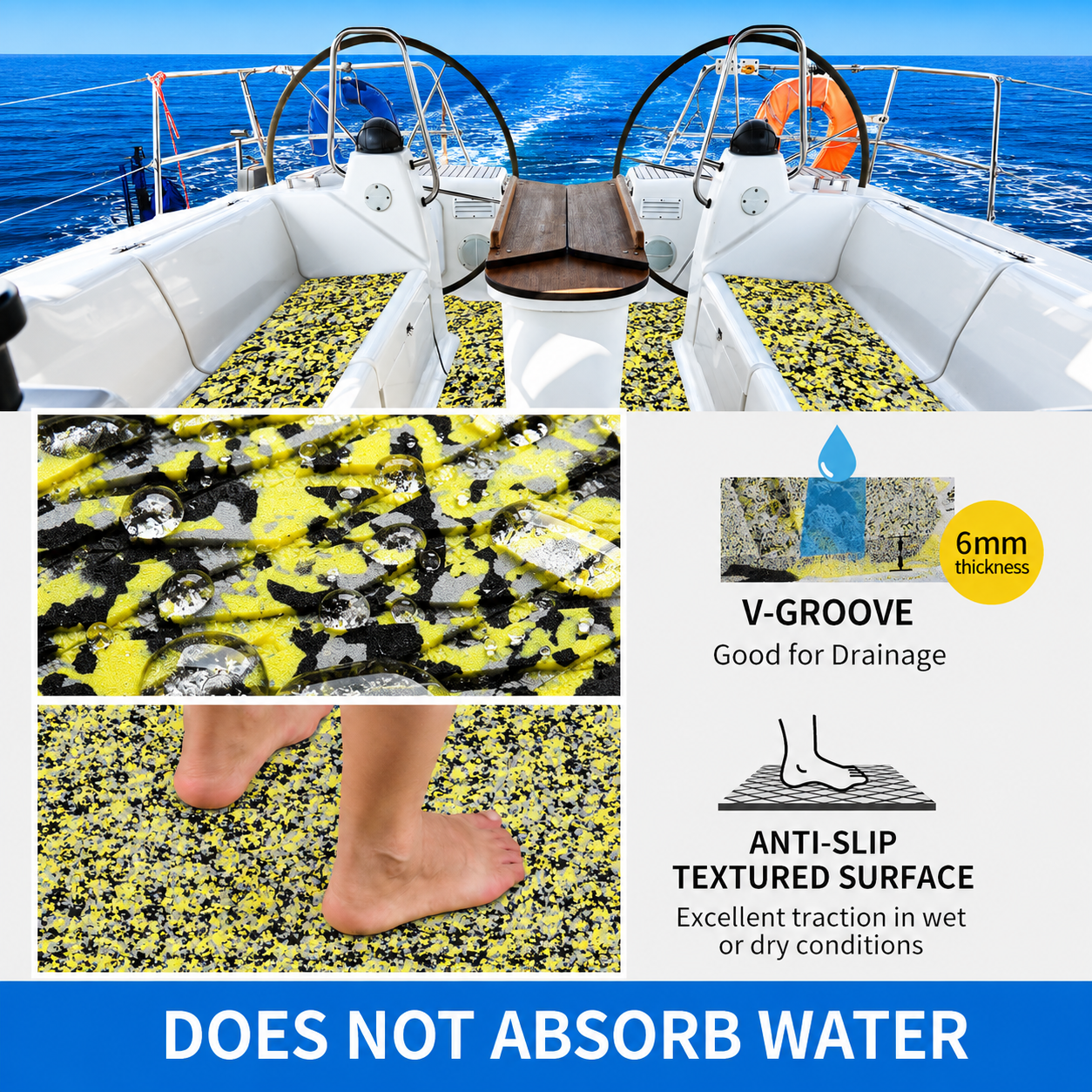 Camo Diamond EVA Foam Boat Flooring