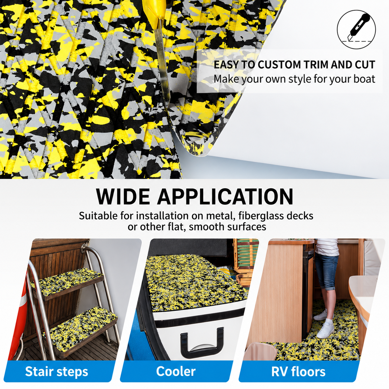 Camo Diamond EVA Foam Boat Flooring