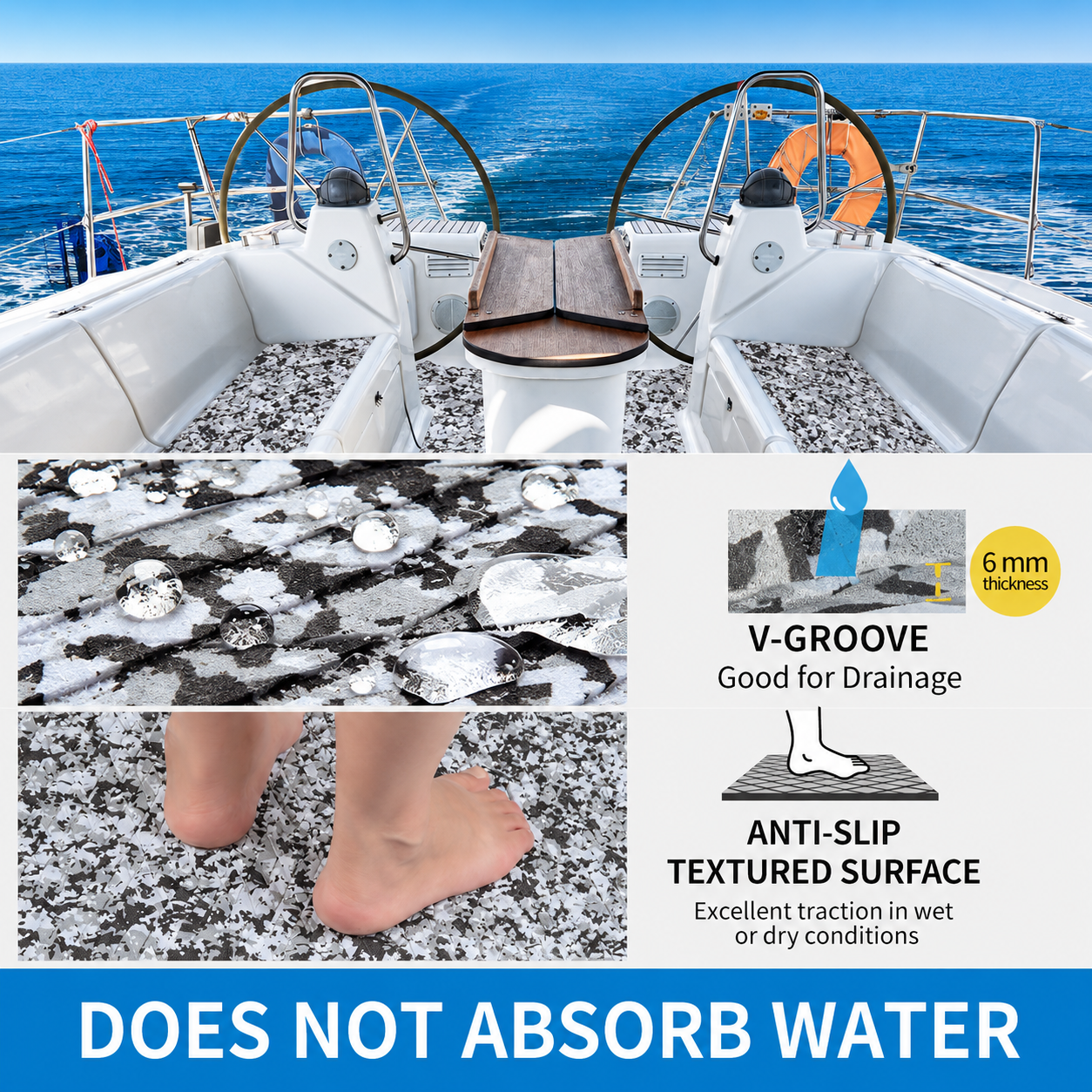 Camo Diamond EVA Foam Boat Flooring