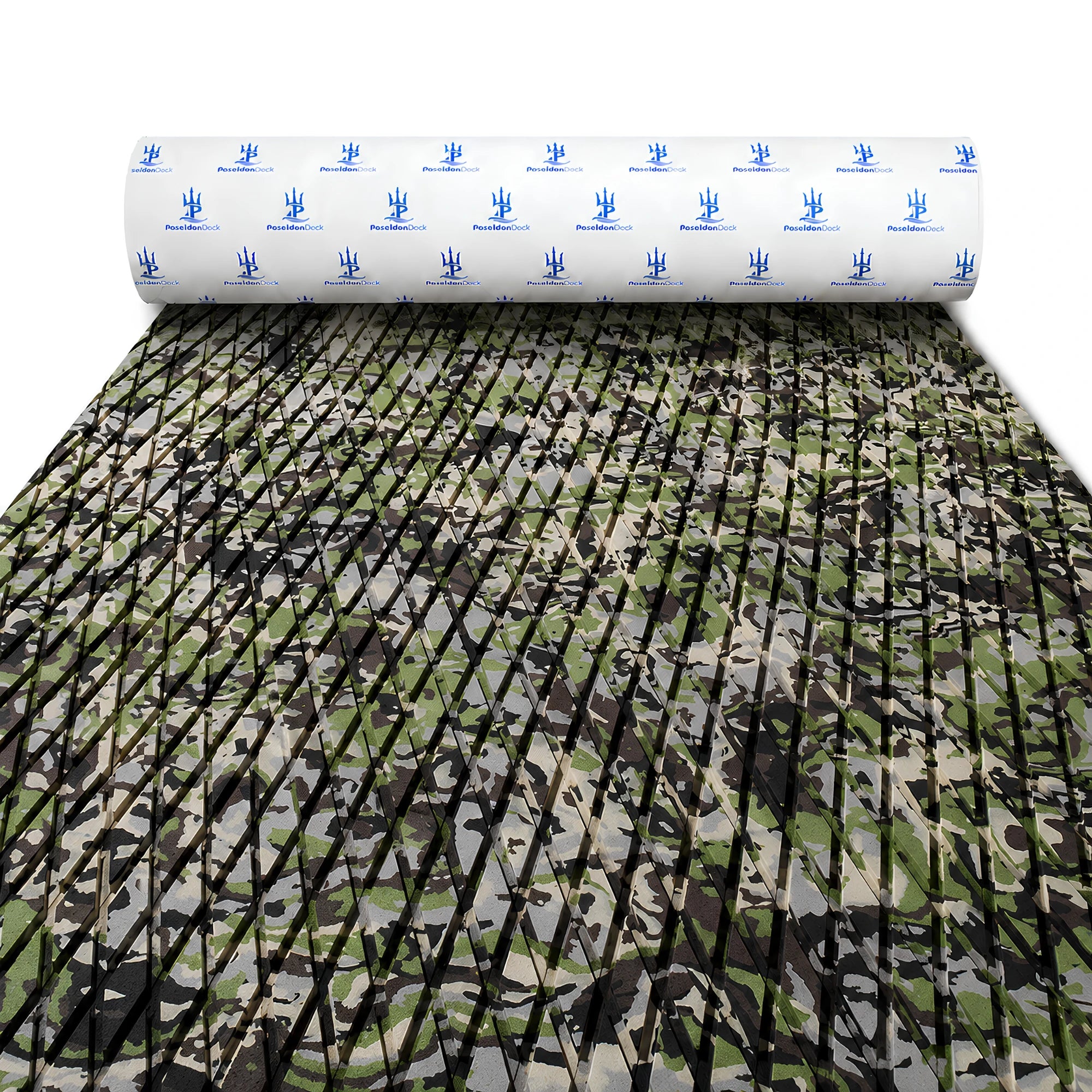 PoseidonDeck army camo diamond EVA foam boat flooring for jon boats and fishing boat decks #color_army-camo