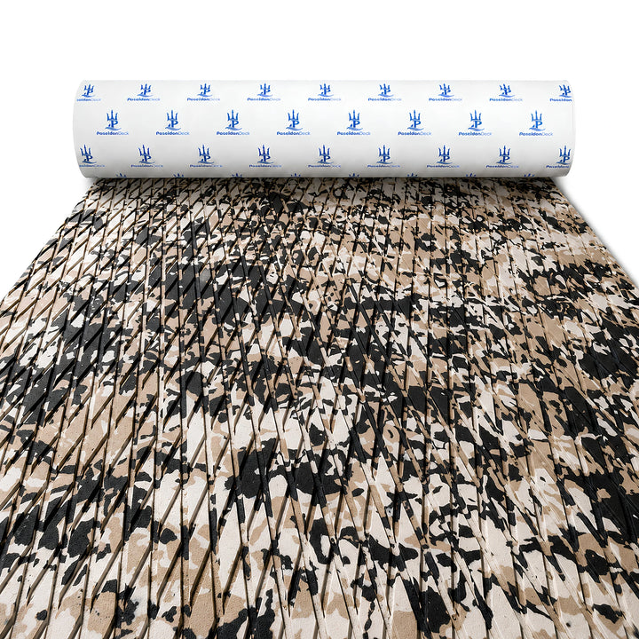 PoseidonDeck beach camo diamond EVA foam boat flooring for fishing boats and marine deck mats #color_beach-camo