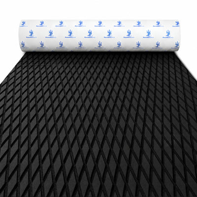 PoseidonDeck black camo diamond EVA foam boat flooring with non-slip marine decking texture #color_black-camo