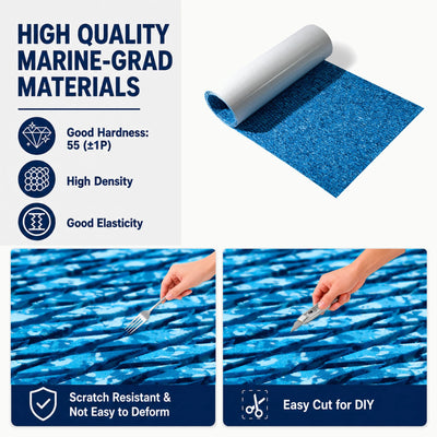 PoseidonDeck blue camo EVA foam boat flooring #color_blue-camo