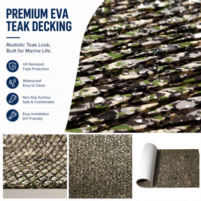 PoseidonDeck grass camo EVA foam boat flooring #color_grass-camo