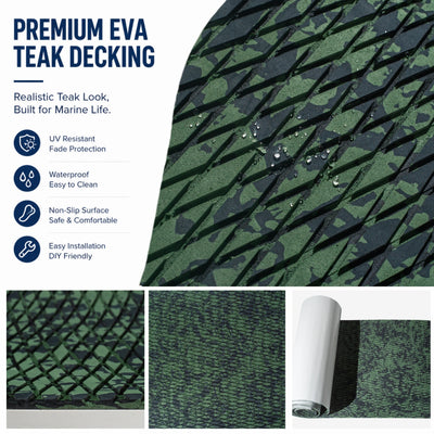PoseidonDeck rainforest camo diamond marine decking texture #color_rainforest-camo