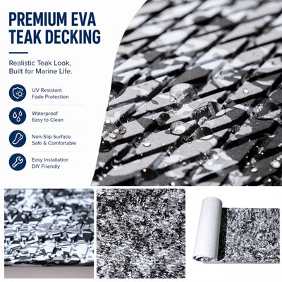 PoseidonDeck snow camo EVA foam boat flooring #color_snow-camo