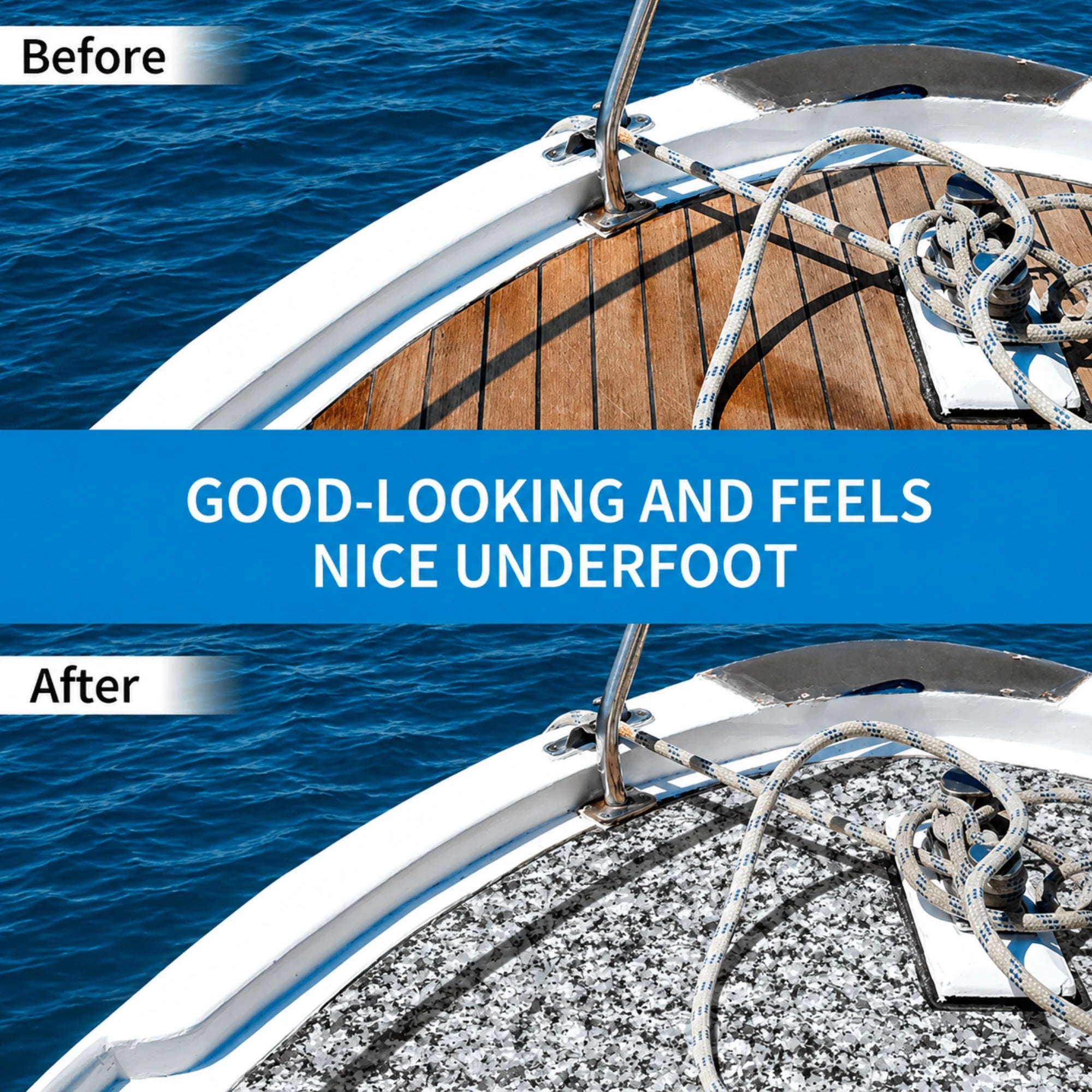 PoseidonDeck small diamond snow camo peel-and-stick boat flooring #color_small-diamond-snow