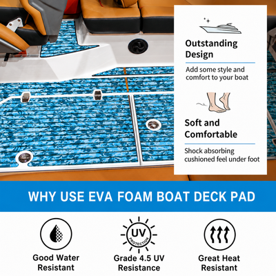 PoseidonDeck Camo Grooved Boat Decking