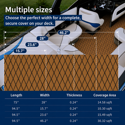 PoseidonDeck Diamond EVA Foam Boat Flooring