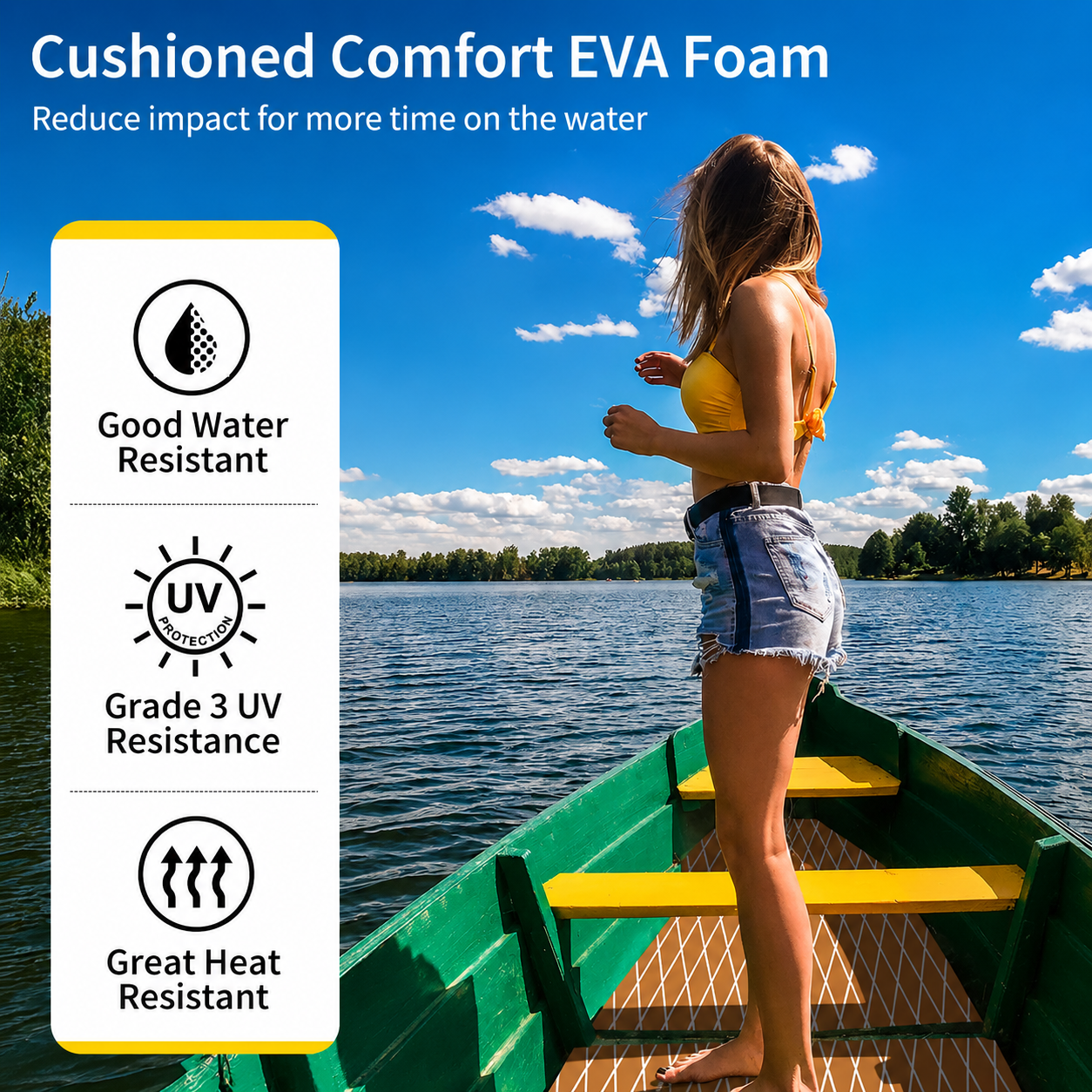 PoseidonDeck Diamond EVA Foam Boat Flooring