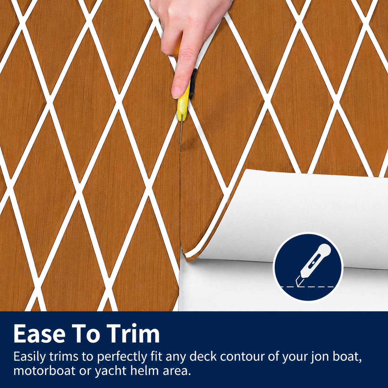 PoseidonDeck Diamond EVA Foam Boat Flooring