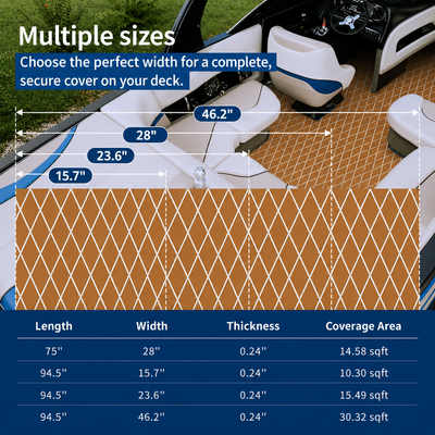 PoseidonDeck Diamond EVA Foam Boat Flooring