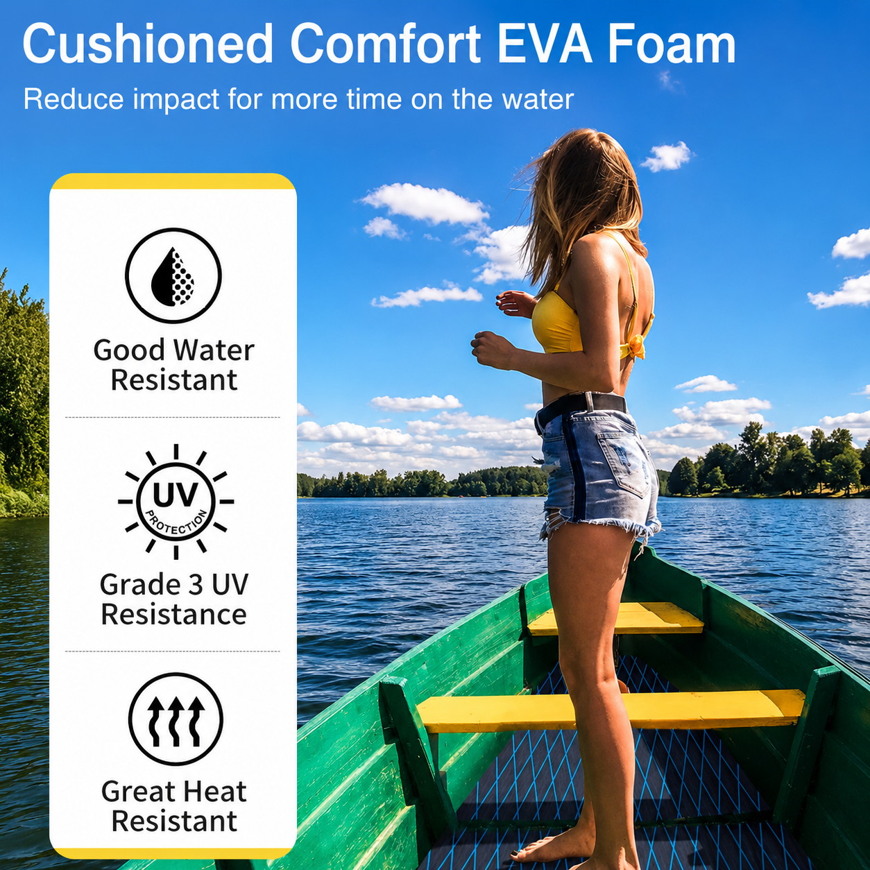 PoseidonDeck Diamond EVA Foam Boat Flooring