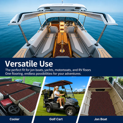 PoseidonDeck Diamond EVA Foam Boat Flooring