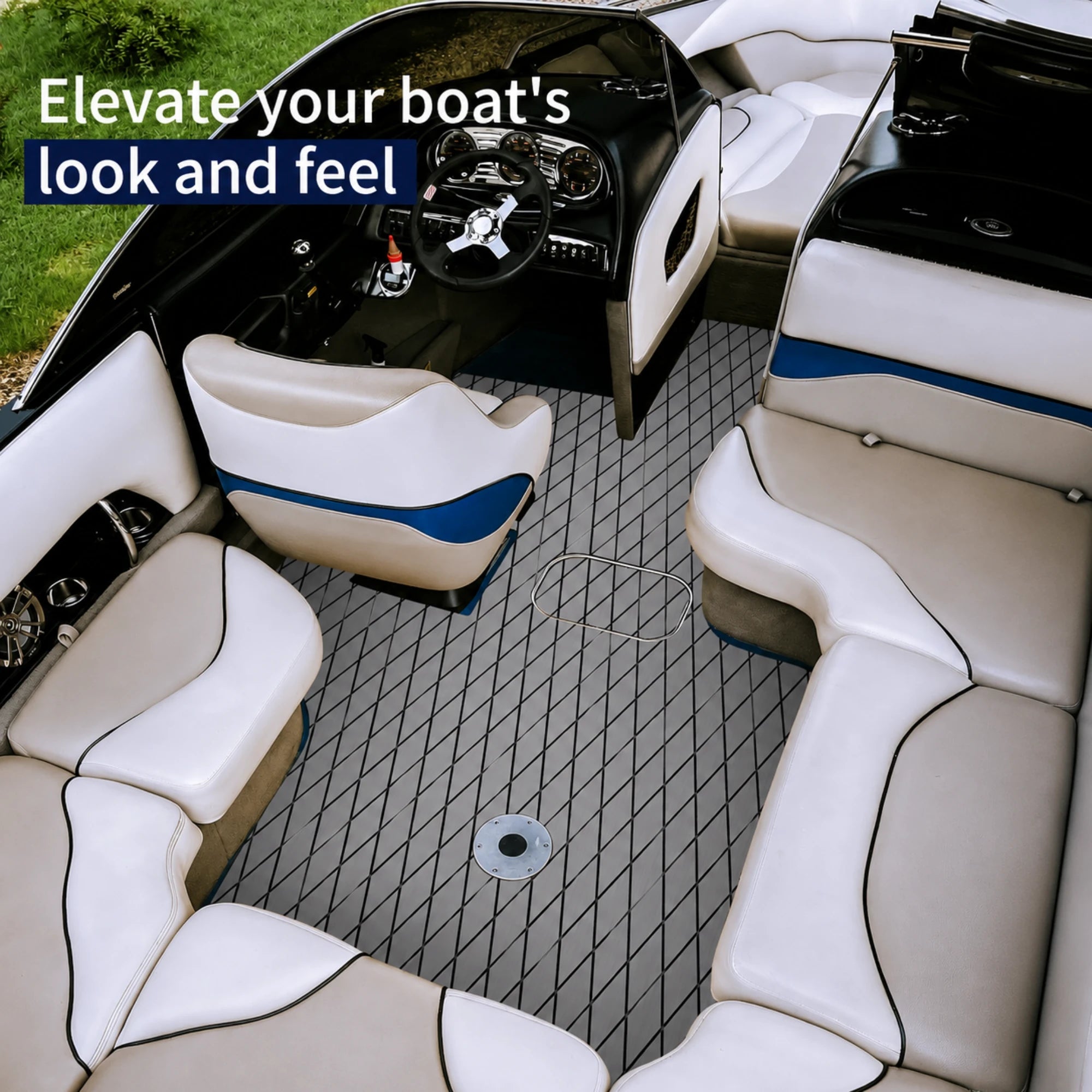 PoseidonDeck Diamond EVA Foam Boat Flooring
