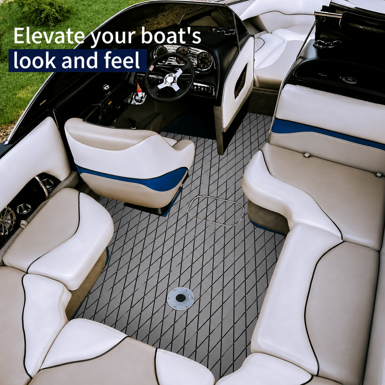 PoseidonDeck Diamond EVA Foam Boat Flooring
