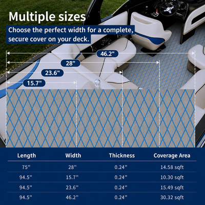 PoseidonDeck Diamond EVA Foam Boat Flooring