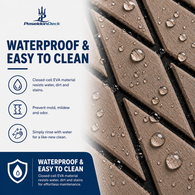 PoseidonDeck Diamond EVA Foam Boat Flooring