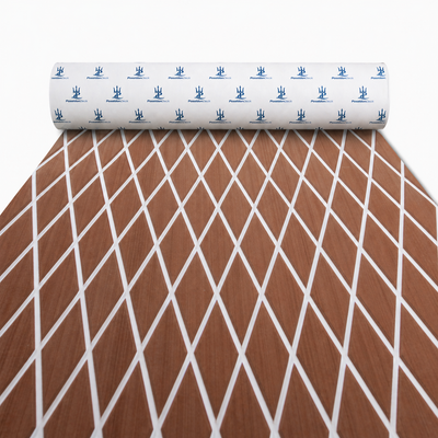 Brown white diamond EVA foam boat flooring roll product view 