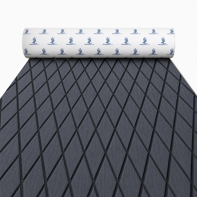 Dark gray black diamond EVA foam boat flooring roll product view 