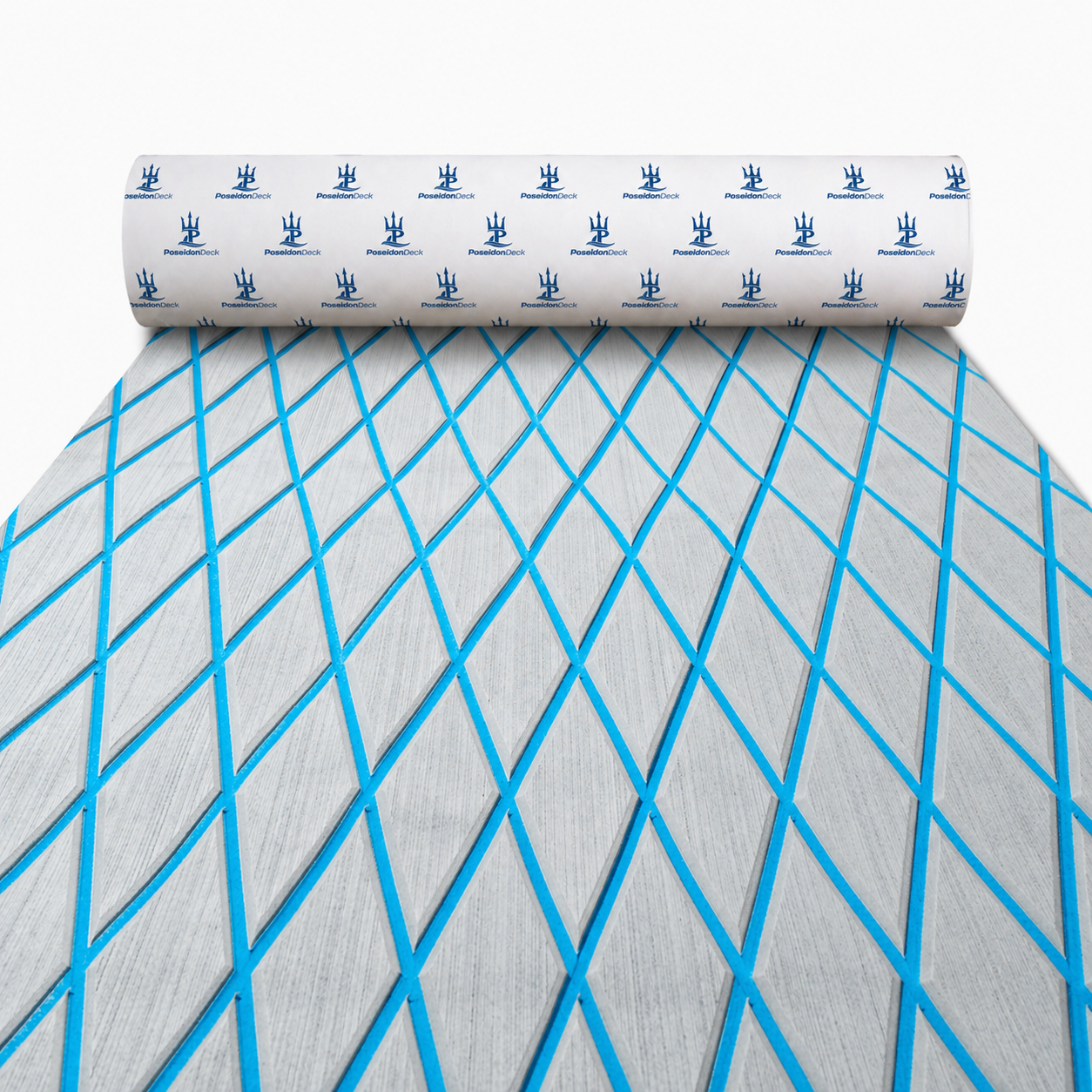 Gray blue lines diamond EVA foam boat flooring roll product view 