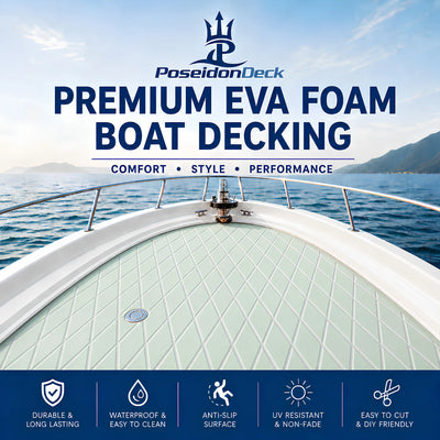 PoseidonDeck Diamond EVA Foam Boat Flooring