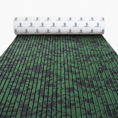 Rainforest camo grooved EVA foam boat flooring roll for marine deck flooring