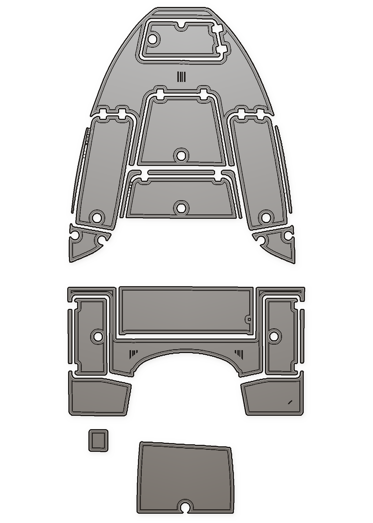 Sportsman Masters Platinum 227 Custom EVA Foam Boat Flooring