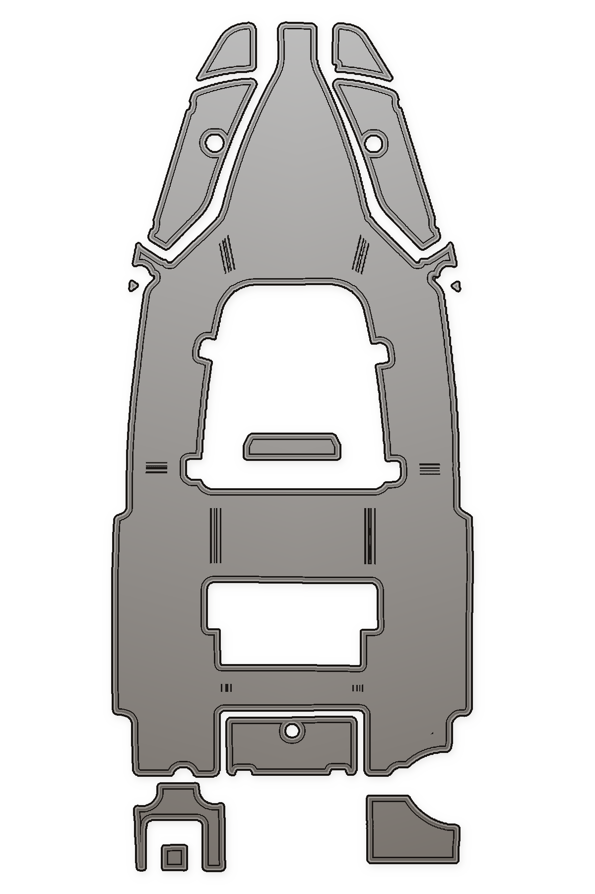 Tidewater 220 CC Adventure Custom EVA Foam Boat Flooring